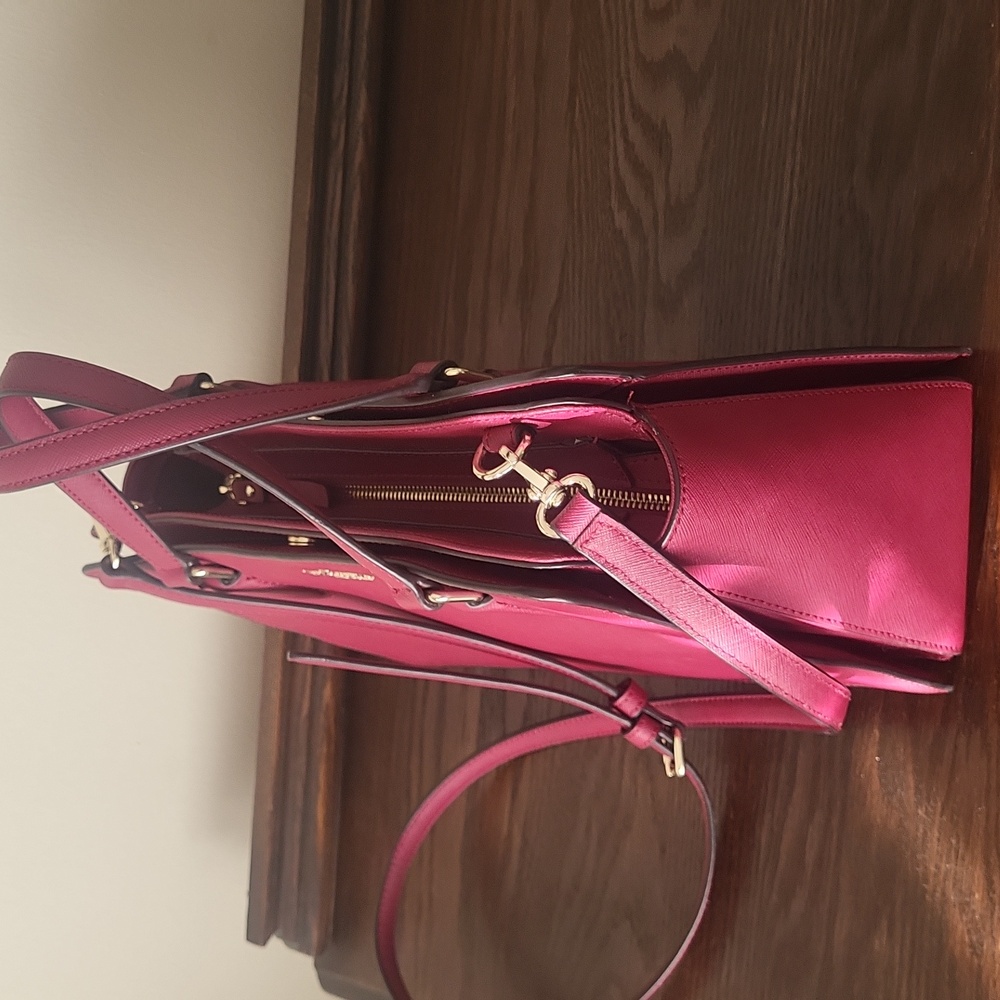 Kate Spade Burgendy Crossbody Satchel Bag - Picture 4 of 11
